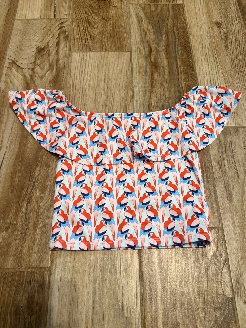 Kortni Jeane Parrot Mini Ruffle Around the Top